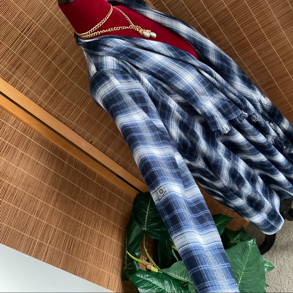 Lane Bryant Plaid Waterfall Sweater Cardigan 14/16 - Picture 10 of 12